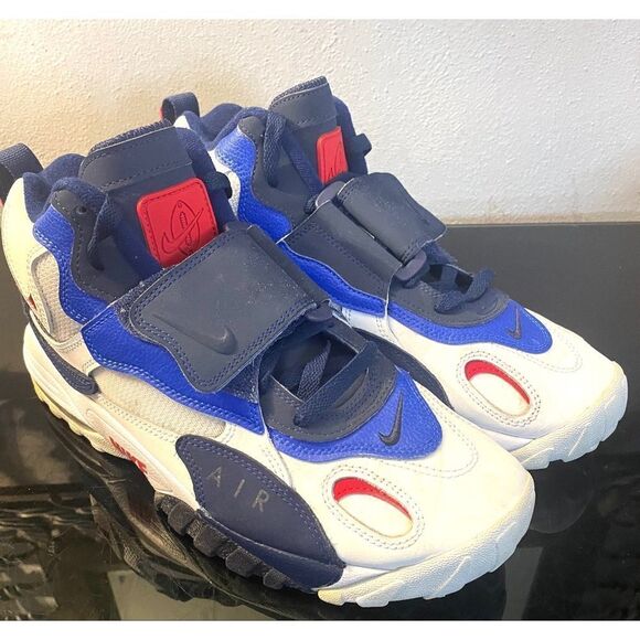 Nike Air Max Speed Turf Retro Sneakers New York Giants BV1165-100 Shoes Size 10 - Picture 1 of 11